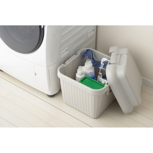 収納ボックス 座れる グレー