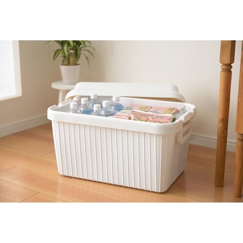 収納ボックス 座れる ホワイト