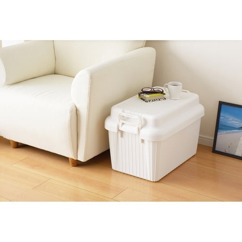 収納ボックス 座れる ホワイト