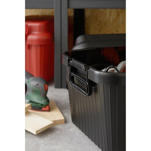 収納ボックス 座れる ブラック