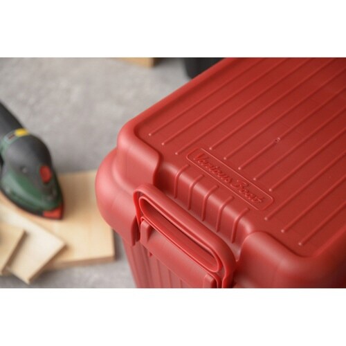 収納ボックス 座れる レッド