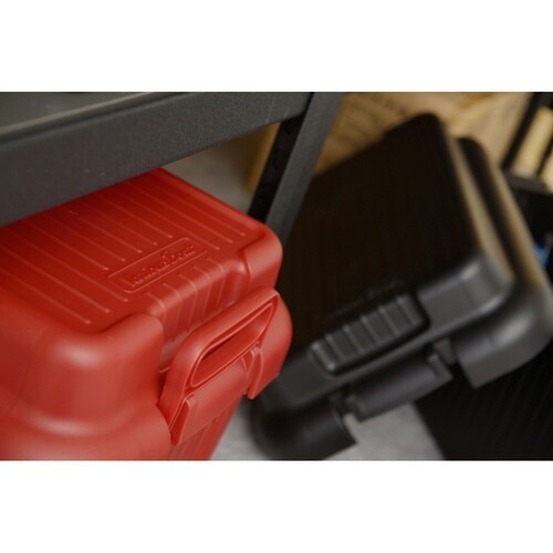 収納ボックス 座れる レッド