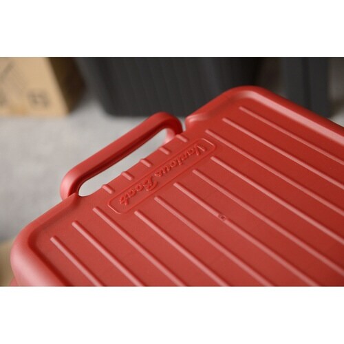 収納ボックス 座れる レッド