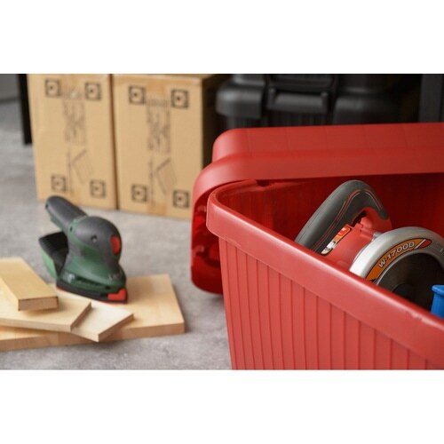 収納ボックス 座れる レッド