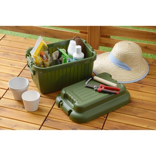 収納ボックス 座れる グリーン