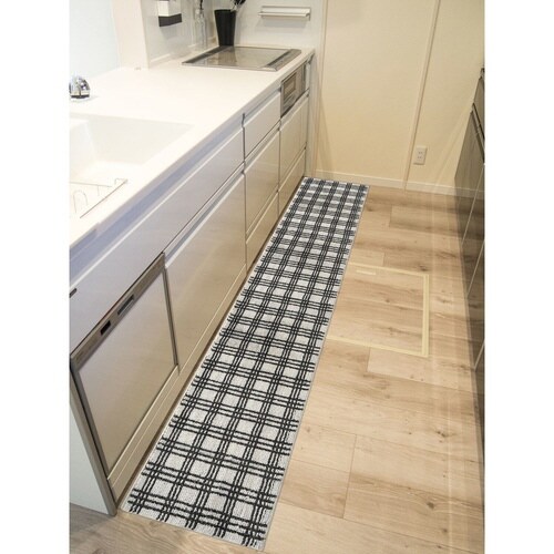 キッチンマット 45×252cm アイボリー