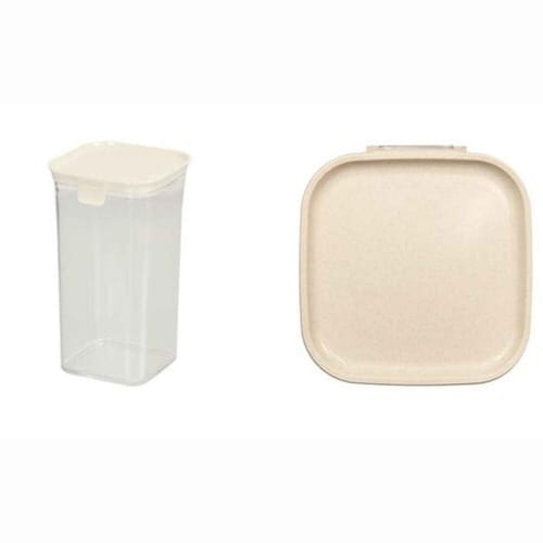 保存容器 プラスチック製 1.4L ホワイト×2