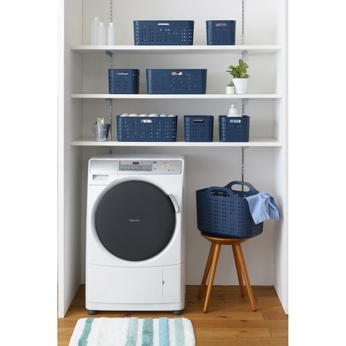 ランドリーバスケット S&W ディープブルー