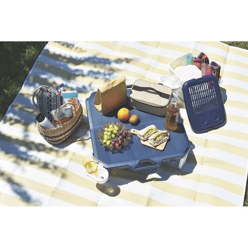 折りたたみ テーブル アウトドア ネイビー