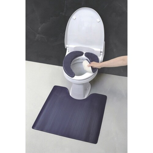 トイレマット 55×60cm ネイビー×2