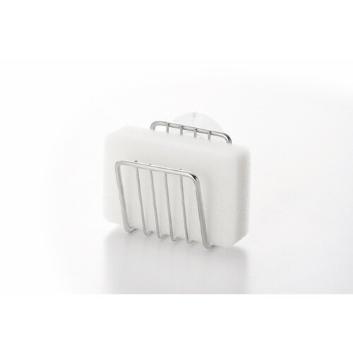 スポンジホルダー ステンレス製 吸盤 アットアクア