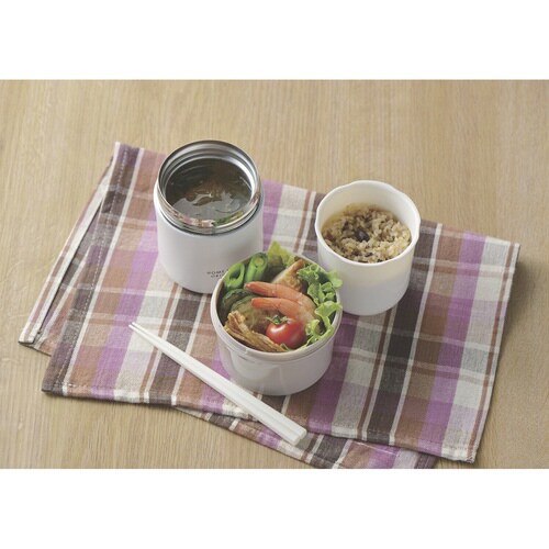 フードポット スープジャー 保温弁当箱 ホワイト