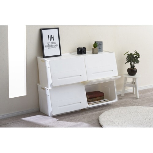 収納ケース フタ付き 前開き ビッグエル WT×2