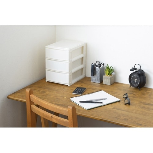 収納ケース 引き出し ホワイト×2