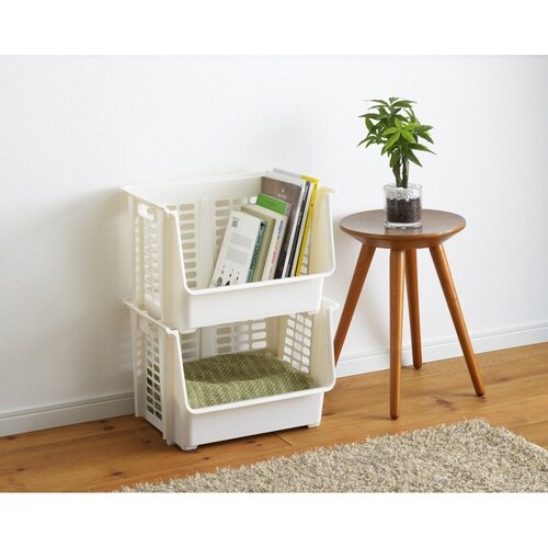 収納ボックス 約 ホワイト×2