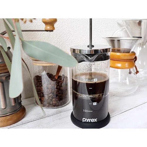 コーヒープレス 400ml Pyrex×2