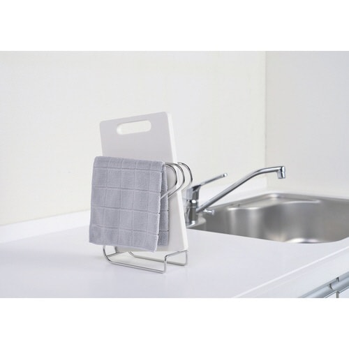 ふきんかけ 18−8 ステンレス製 まな板