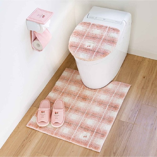 トイレマット 75×63cm ピンク