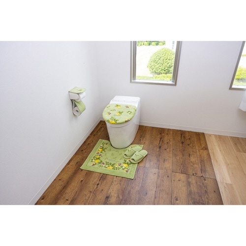 トイレマット 58×60cm グリーン×2