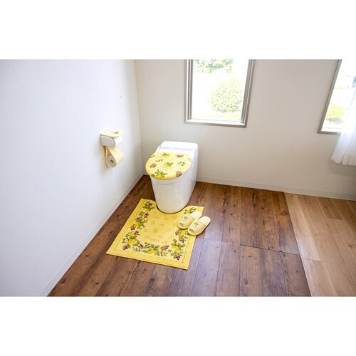 トイレマット 63×75cm ロング イエロー