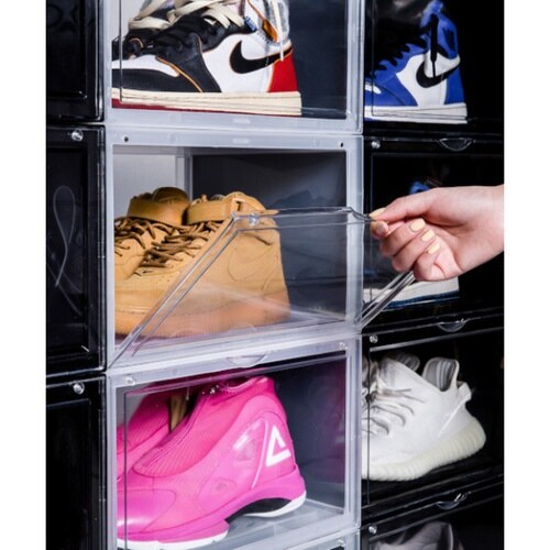 シューズケース スタッキング サイドクリア クリア