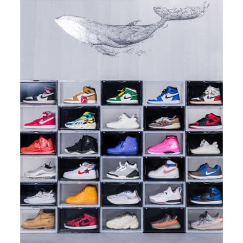 シューズケース スタッキング ブラック