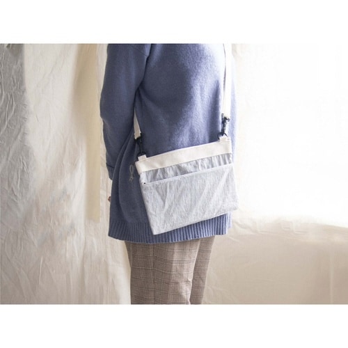 トラベルバッグ サコッシュ サブバッグ グレー