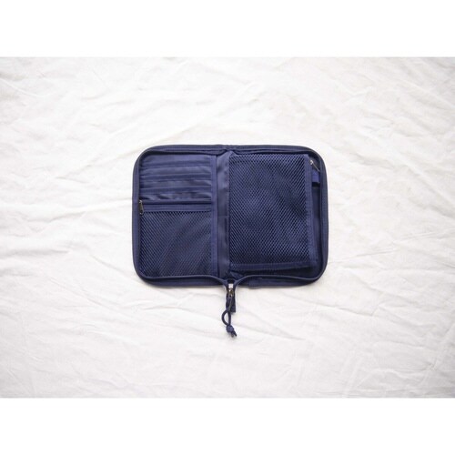 パスポートケース チケットケース ネイビー