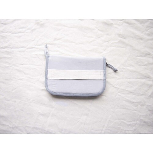 パスポートケース チケットケース グレー