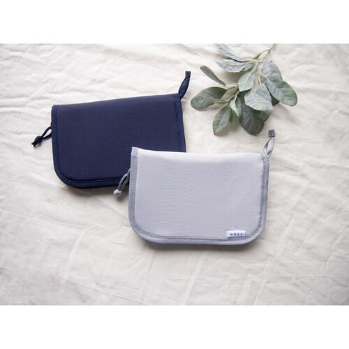 パスポートケース チケットケース グレー