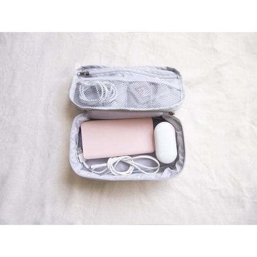 ポーチ トラベルポーチ ガジェット グレー