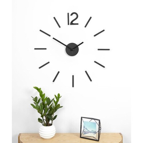 時計 シール 壁掛け umbra ブラック