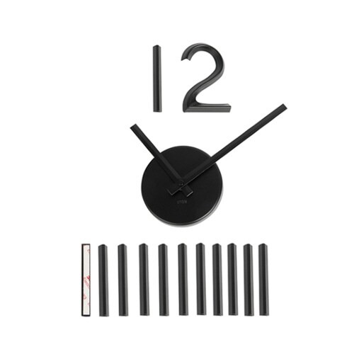 時計 シール 壁掛け umbra ブラック