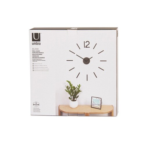 時計 シール 壁掛け umbra ブラック