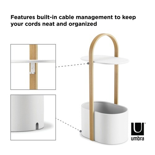 Umbra ハブ ストレージテーブル ホワイト