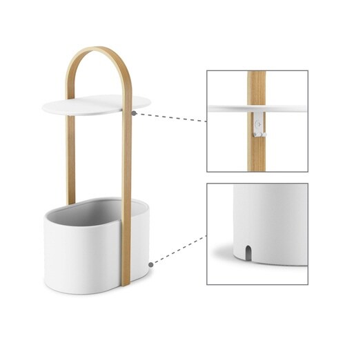 Umbra ハブ ストレージテーブル ホワイト