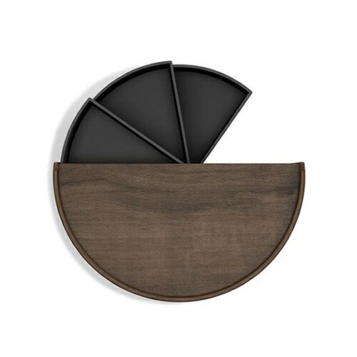 小物収納 ムーナ 回転式 ウォルナット