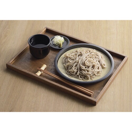 そば皿 22cm 丸 風味処 すのこ付き 皿 食器