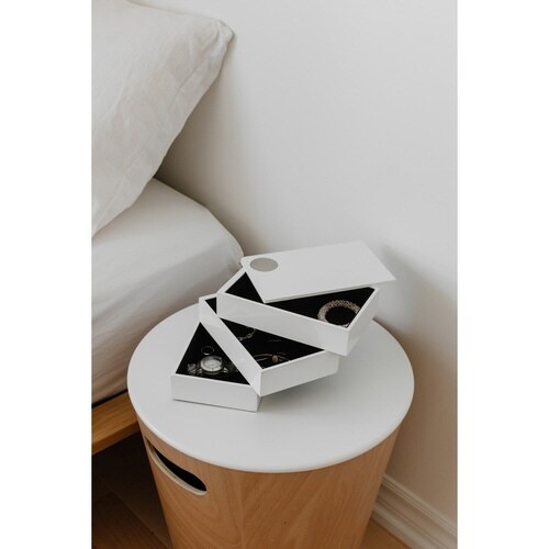 ジュエリーボックス スピンドルボックス ホワイト