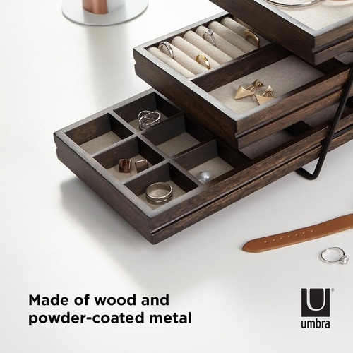 ジュエリーボックス 3段 テラス ジュエリートレー