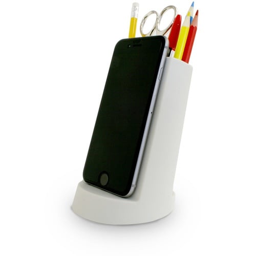 スマホスタンド ペン立て lean グレー