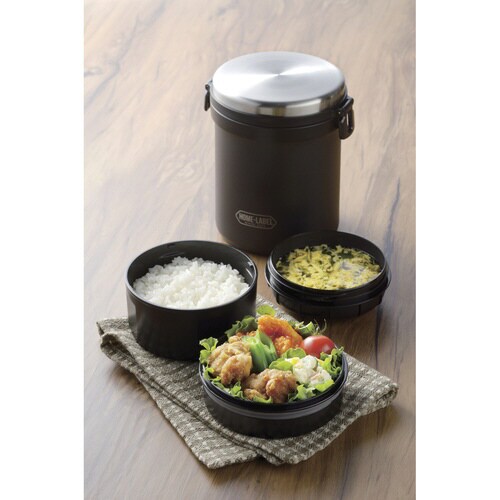 弁当箱 保温 970ml 保温弁当箱 ブラック