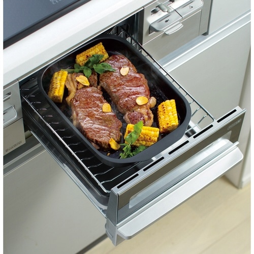 グリルパン 17x22cm 蓋付 こんがり庵×2