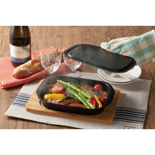 グリルパン 17x22cm 蓋付 こんがり庵×2