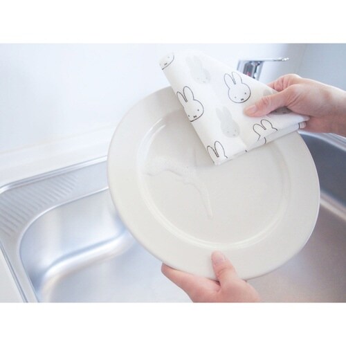 かや織ふきん 同柄3枚セット 顔だけミッフィー