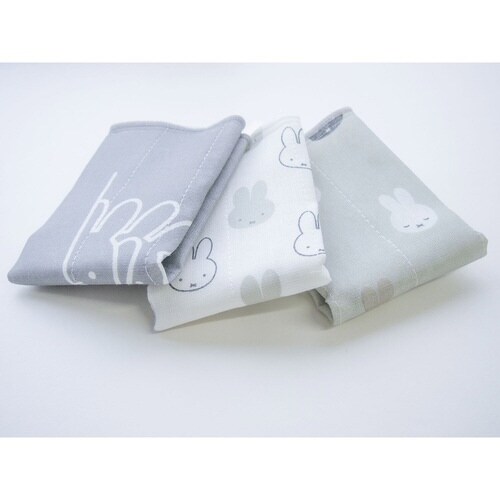 かや織ふきん 同柄3枚セット ならびミッフィー