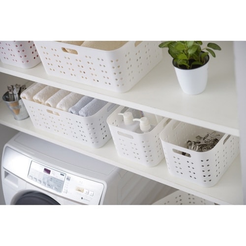 洗濯かご ランドリーボックス S&W ホワイト