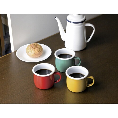 マグカップ 400ml ホーロー プチっと R×2