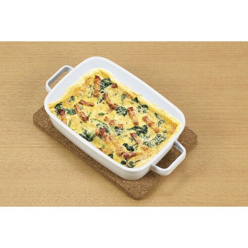 グラタン皿 18cm 浅型 ホーロー