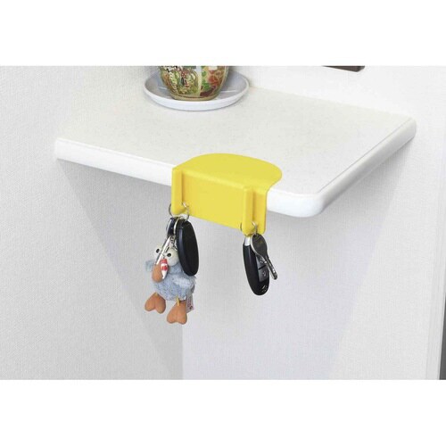 キッチンラック ぺタッとポケット イエロー×2